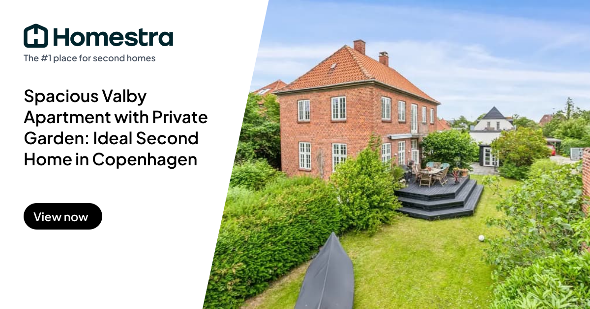 Spacious Valby Apartment with Private Garden: Ideal Second Home in ...